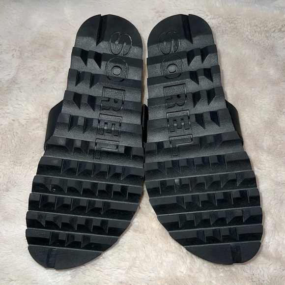 Sorel Women's Roaming Buckle Slide Sandal, Black, sz 6 - Picture 3 of 6